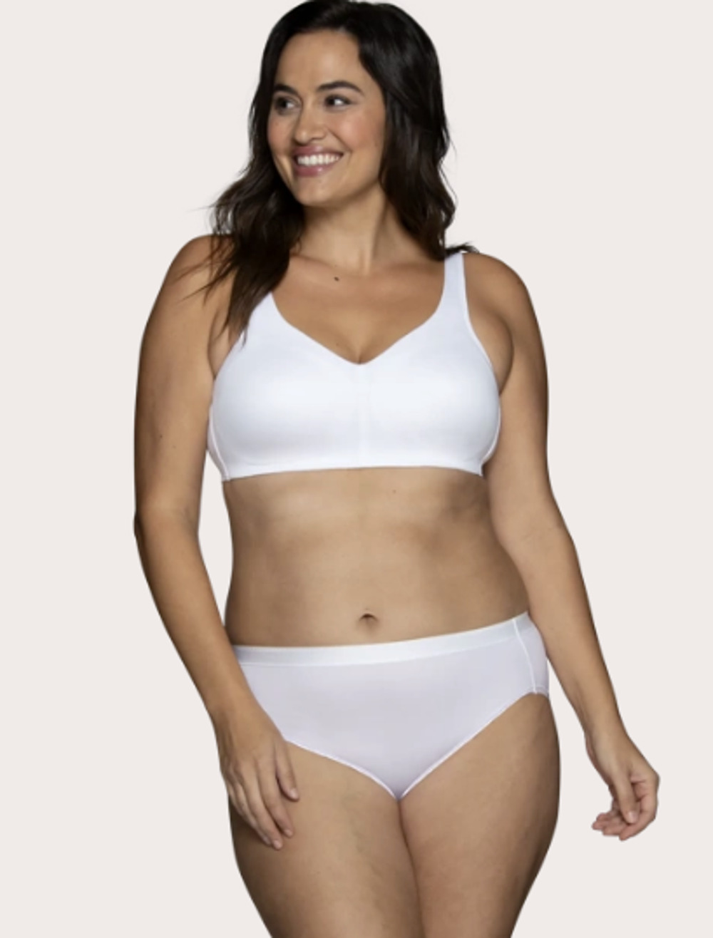 Vanity Fair Womens XL Beyond Comfort Simple Sizing Star White Wireless Bra G14-9